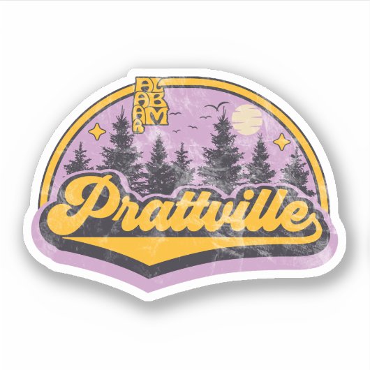Sticker Prattville, Alabama (Devant)