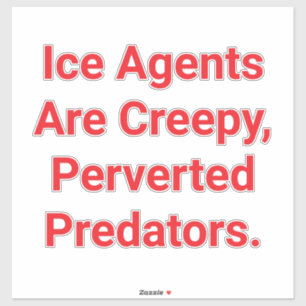Sticker Prédateurs de glace pervers effrayants Hankamer Ar