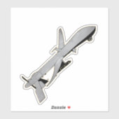 Sticker Predator MQ-1, aéronef UAV (Feuille)