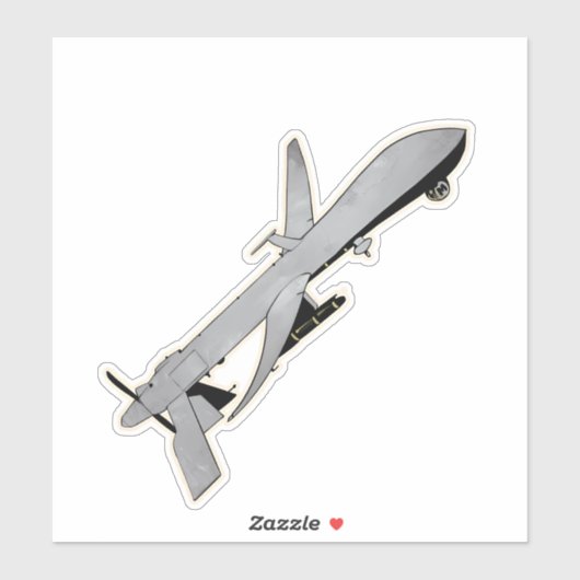 Sticker Predator MQ-1, aéronef UAV (Feuille)