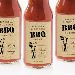 Sticker préféré à la sauce barbecue maison<br><div class="desc">Sticker à la sauce barbecue maison Favor - Personnalisez un Étiquette à la sauce barbecue pour des faveurs pour votre fête de fiançailles,  douche,  dîner de répétition ou mariage.</div>