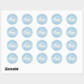 Sticker préféré Baby shower éléphant doux (Feuille)