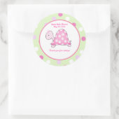 Sticker préféré de Tortue rose vert/point rose per (Sac)