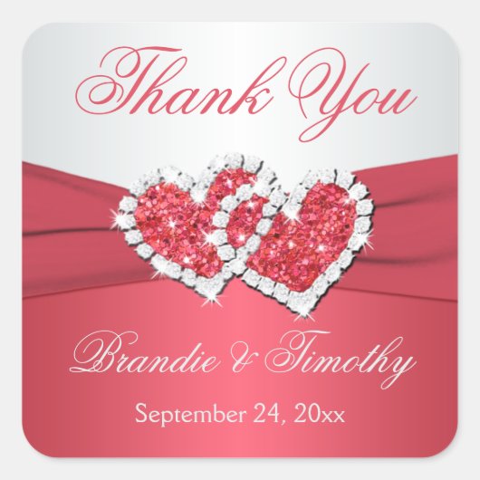 Sticker préféré pour mariage corail et gris (Devant)