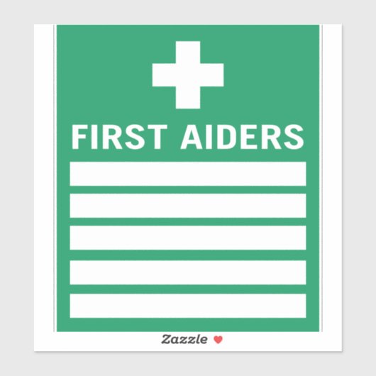Sticker Premier Aider (Feuille)