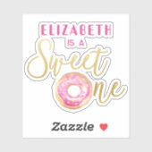 Sticker Premier Anniversaire Donut Sweet One  (Feuille)