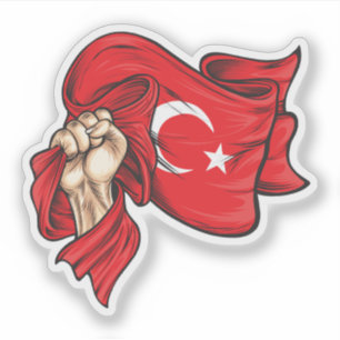 Sticker Premier drapeau national de la Turquie T-shirt