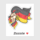 Sticker Premier drapeau national de l'Allemagne T-shirt (Feuille)
