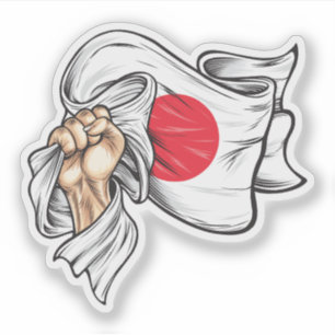 Sticker Premier drapeau national du T-shirt japonais