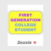 Sticker Premier étudiant du Gen College (Feuille)