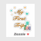 Sticker Premier voyage (Feuille)