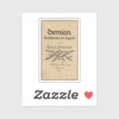 Sticker Première édition couverture de Demian (1919) (Feuille)