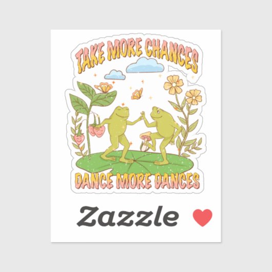 Sticker Prends Plus De Chances, Danse Plus De Danse (Feuille)