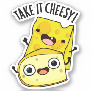Sticker Prenez-Le Cheesy Funky Food Pun