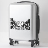 Sticker Prenez une citation Hippique paysage montagnard mo (Sur valise)
