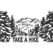 Sticker Prenez une citation Hippique paysage montagnard mo (Devant)