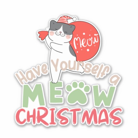 Sticker Prenez-vous un petit Noël (Devant)