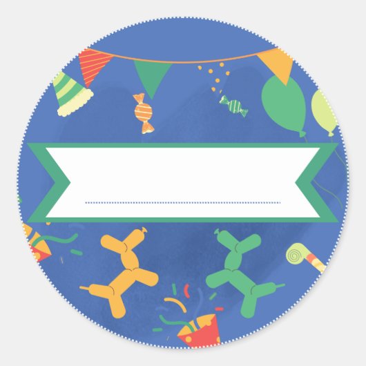 Sticker Prénom Anniversaire Enfant 2 - 7 ans (Devant)