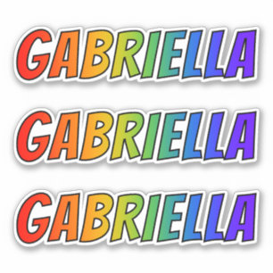 Sticker Prénom "GABRIELLA" avec la coloration