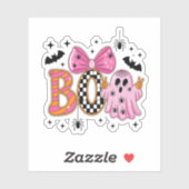 Sticker Preppy Éffrayant Halloween Boo (Feuille)