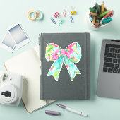 Sticker Preppy Rose et Green Bow (Couverture iPad)