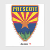 Sticker Prescott Arizona Shield (Feuille)