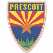 Sticker Prescott Arizona Shield (Devant)