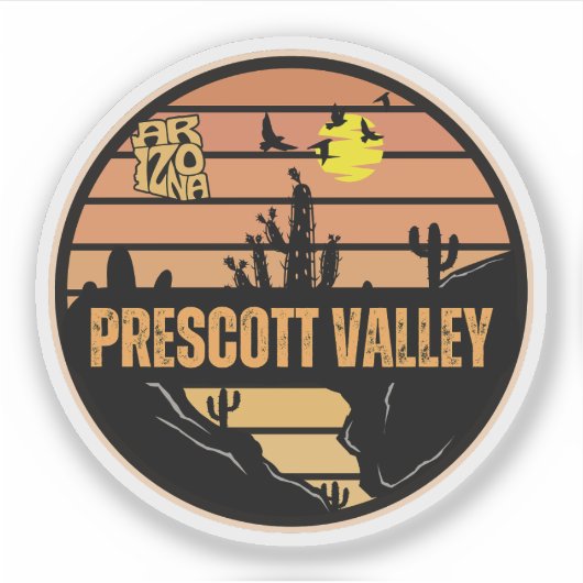 Sticker Prescott Valley, Arizona (Devant)