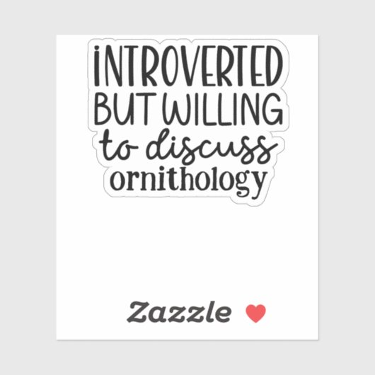 Sticker Présenté mais disposé à discuter (Feuille)