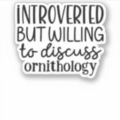 Sticker Présenté mais disposé à discuter (Devant)