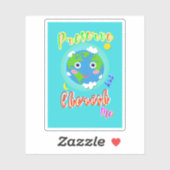 Sticker Préserver Et Chercher Moi (Feuille)