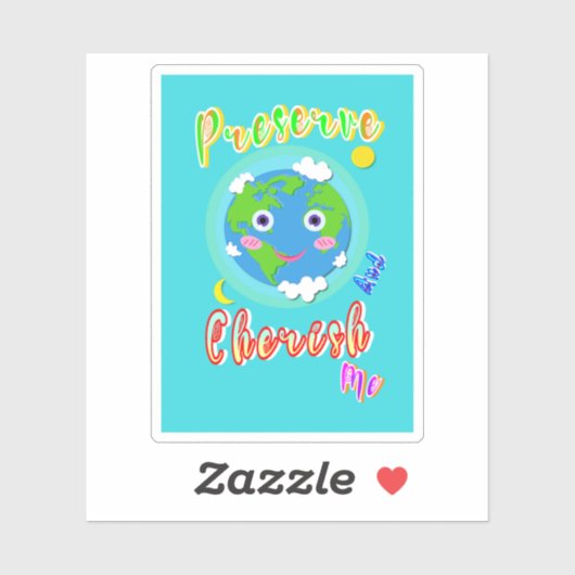 Sticker Préserver Et Chercher Moi (Feuille)