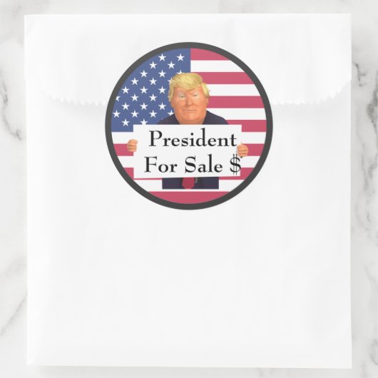 Sticker Président Pour Vente (Sac)