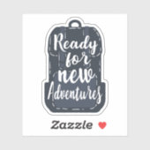 Sticker Prêt Pour De Nouvelles Aventures (Feuille)