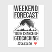 Sticker Prévision de fin de semaine - 100% de chance de gé (Feuille)