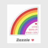 Sticker Pride Flag Rainbow (Feuille)