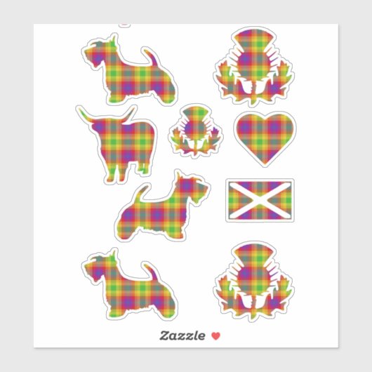 Sticker Pride Tartan (Feuille)