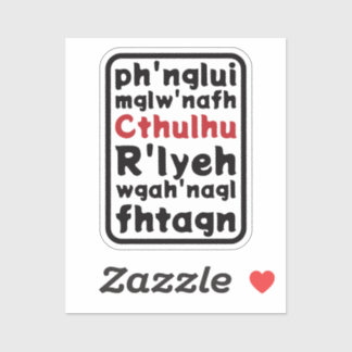 Sticker Prière à Cthulhu