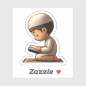 Sticker Prière islamique motivationnelle pour les garçons (Feuille)