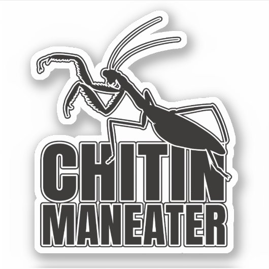 Sticker Prière Mantis Insect Maneater Entomologie Geek (Devant)