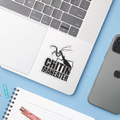 Sticker Prière Mantis Insect Maneater Entomologie Geek (Ordinateur portable avec iPhone)
