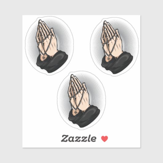 Sticker Priez avec Komboskini Orthodox (Feuille)