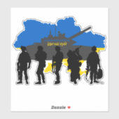 Sticker Priez avec l'Ukraine, Stop War T-Shirt Trucker Hat (Feuille)