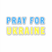 Sticker Priez pour l'Ukraine (Devant)