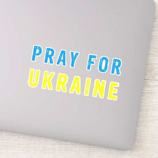 Sticker Priez pour l'Ukraine (Détail)