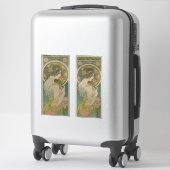 Sticker Primrose par Alphonse Mucha (1899) (Sur valise)