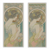 Sticker Primrose par Alphonse Mucha (1899) (Devant)