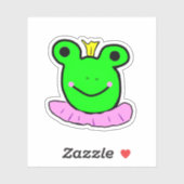 Sticker Prince de grenouille (Feuille)