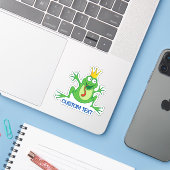 Sticker Prince Frog (Ordinateur portable avec iPhone)