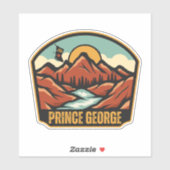 Sticker Prince George, Colombie-Britannique (Feuille)